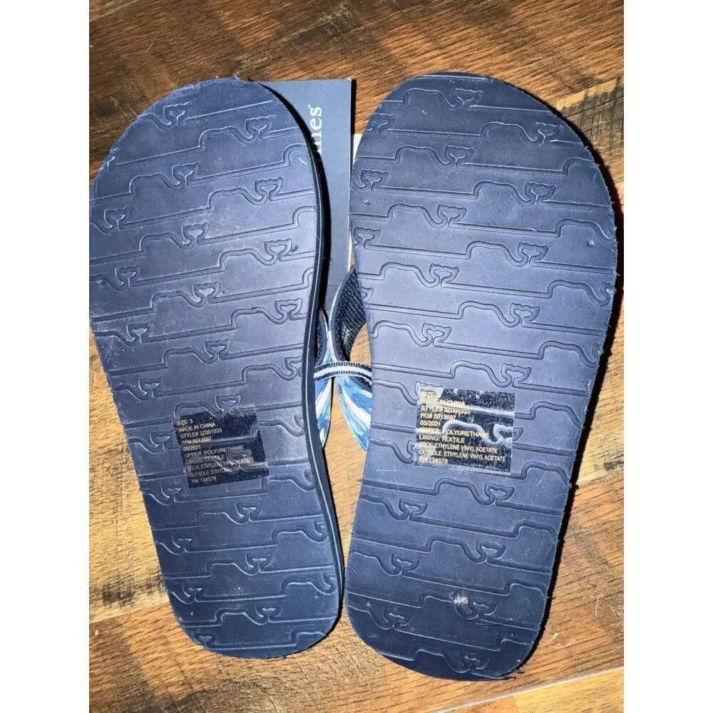 NWT Vineyard Vines Fish Derby Classic‎ Flip Flop Size 3